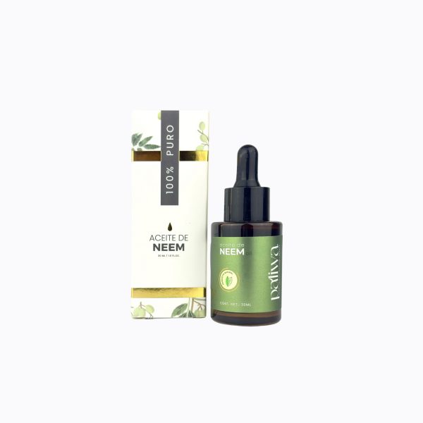 Aceite de Neem 100% Puro Paliwa Neem - textura y envase del aceite natural