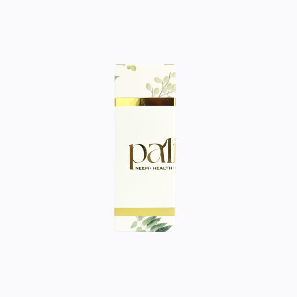 Aceite de Neem 100% Puro Paliwa Neem - detalle del envase, dermocosmética natural