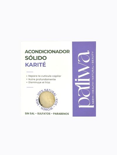 Acondicionador Sólido de Karité Paliwa Neem - acondicionador natural en barra con neem y karité