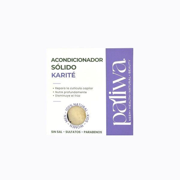 Acondicionador Sólido de Karité Paliwa Neem - acondicionador natural en barra con neem y karité