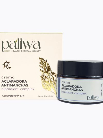 Bioradiant Complex Antimanchas con SPF Paliwa Neem - textura de la crema antimanchas