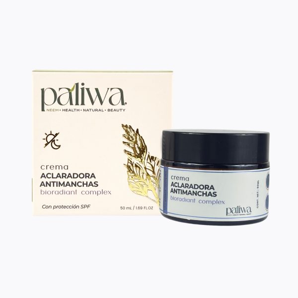 Bioradiant Complex Antimanchas con SPF Paliwa Neem - textura de la crema antimanchas