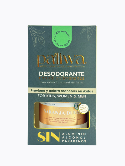 Desodorante Natural Naranja Dulce Paliwa Neem - desodorante natural sin aluminio con neem