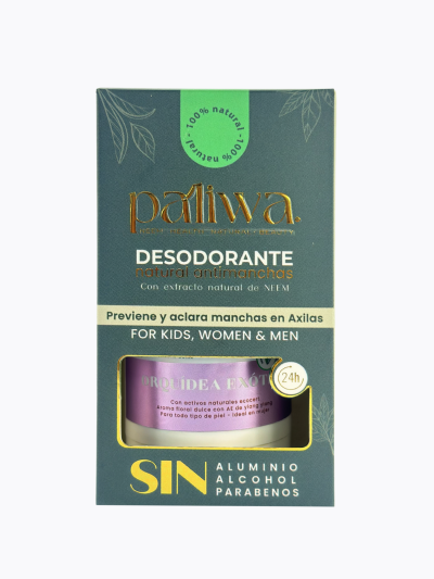 Desodorante Natural Orquídea Exótica Paliwa Neem - desodorante natural sin aluminio con neem