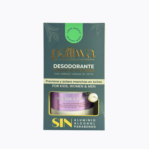 Desodorante Natural Orquídea Exótica Paliwa Neem - desodorante natural sin aluminio con neem