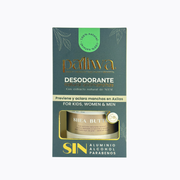 Desodorante Natural Shea Butter Paliwa Neem - desodorante natural sin aluminio con neem