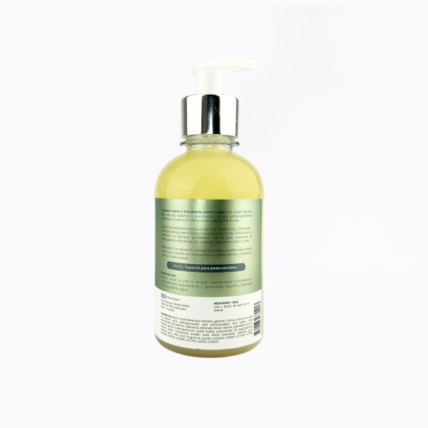 Jabón Cremoso de Aloe Vera Paliwa Neem - detalle del envase, dermocosmética natural