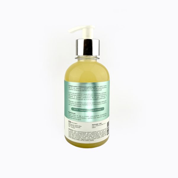 Jabón Cremoso Baby Paliwa Neem - detalle del envase, dermocosmética natural