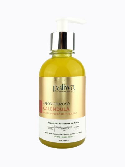 Jabón Cremoso de Calendula Paliwa Neem - jabón natural con neem y calendula