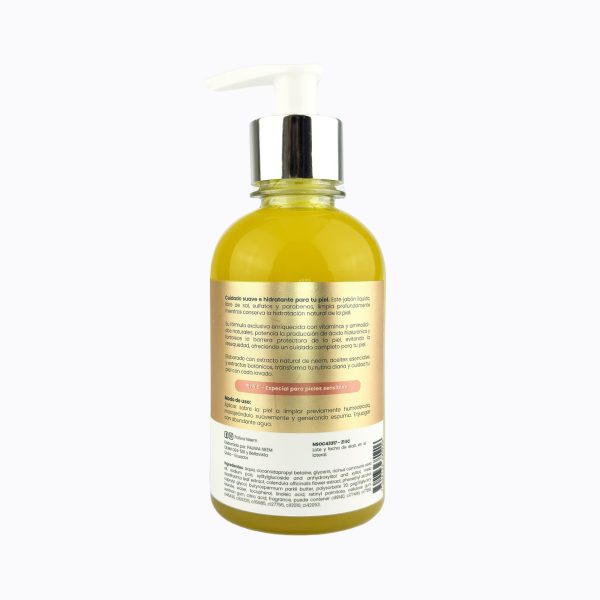 Jabón Cremoso de Calendula Paliwa Neem - detalle del envase, dermocosmética natural