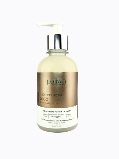 Jabón Cremoso de Coco Paliwa Neem - jabón natural con neem y coco