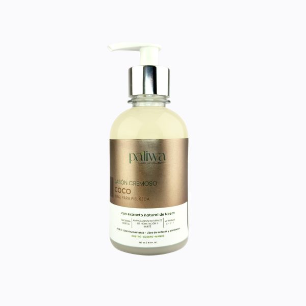 Jabón Cremoso de Coco Paliwa Neem - jabón natural con neem y coco