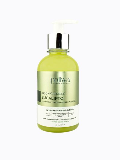 Jabón Cremoso de Eucalipto Paliwa Neem - jabón natural con neem y eucalipto