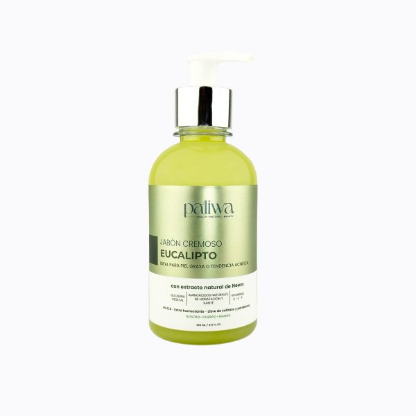 Jabón Cremoso de Eucalipto Paliwa Neem - jabón natural con neem y eucalipto