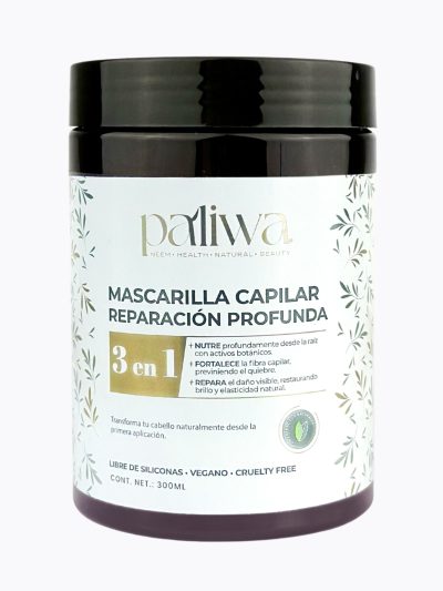 Mascarilla Capilar Reparación 3en1 Paliwa Neem - mascarilla natural con neem para cabello dañado