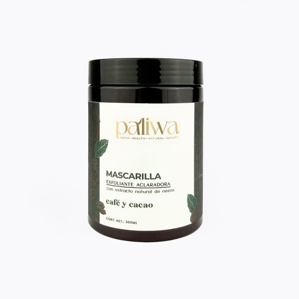 Mascarilla Exfoliante Café & Cacao Paliwa Neem - exfoliante natural con neem, café y cacao 300ml