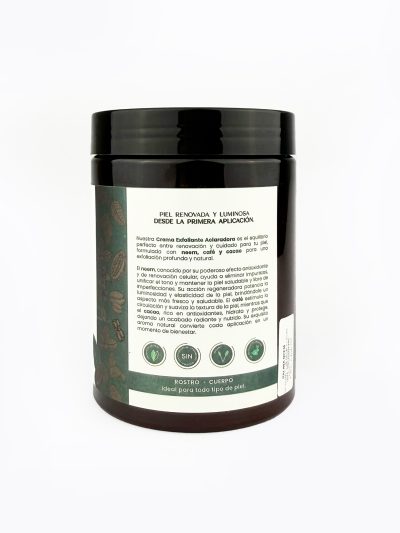 Mascarilla Exfoliante Café & Cacao Paliwa Neem - vista lateral, presentación 300ml