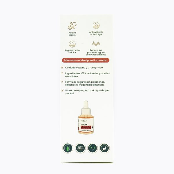 Sérum Bakuchiol & Niacinamide Paliwa Neem - detalle del envase, dermocosmética natural