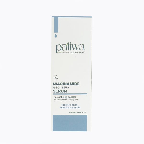 Sérum Niacinamide & Goji Berry Paliwa Neem - sérum facial natural con neem, niacinamida y goji berry
