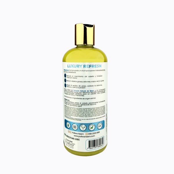 Shampoo Líquido Luxury Refresh Paliwa Neem - información y modo de uso