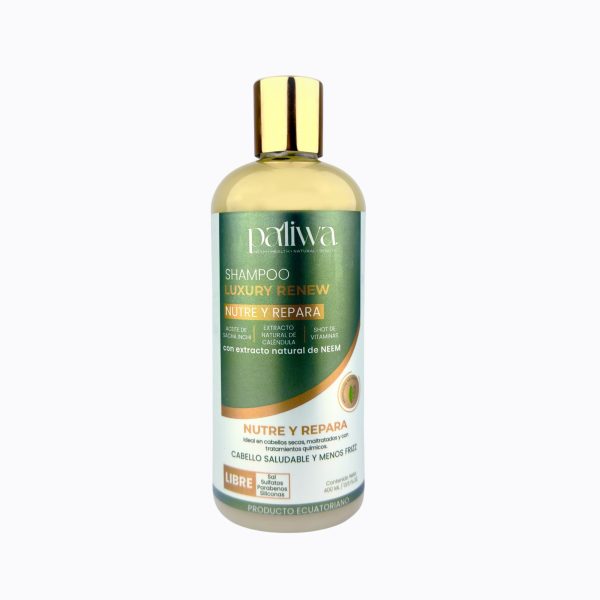 Shampoo Líquido Luxury Renew Paliwa Neem - shampoo natural con neem