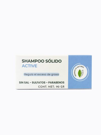 Shampoo Sólido Active Paliwa Neem - vista lateral del producto