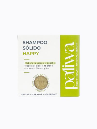 Shampoo Sólido Happy Paliwa Neem - shampoo natural en barra con neem