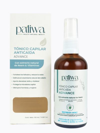 Tónico Anticaída Refresh Mint Paliwa Neem - tónico capilar natural con neem y menta