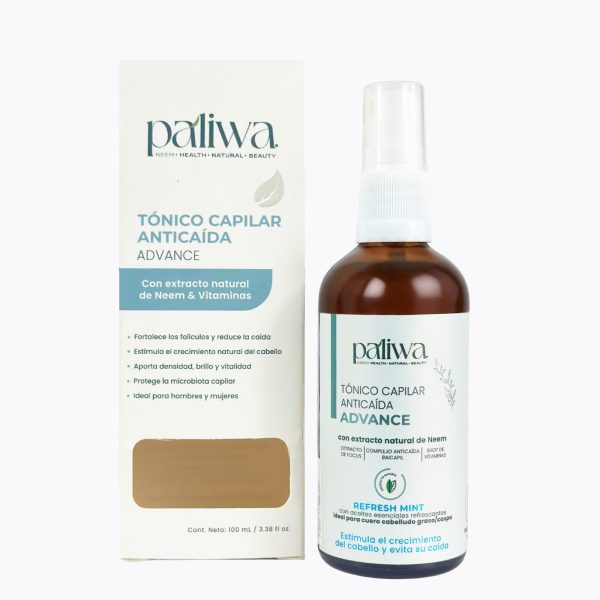 Tónico Anticaída Refresh Mint Paliwa Neem - tónico capilar natural con neem y menta